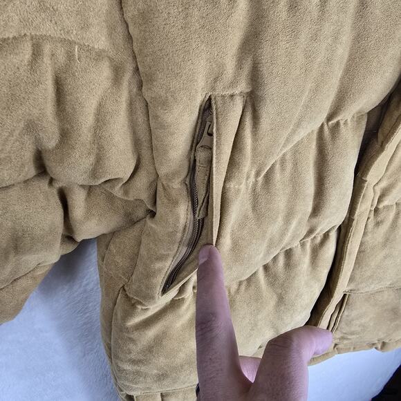 Vintage Makaveli Branded Tupac RARE Beige Puffer Jacket 14/16 Fits Sz Small Y2K - Picture 15 of 16